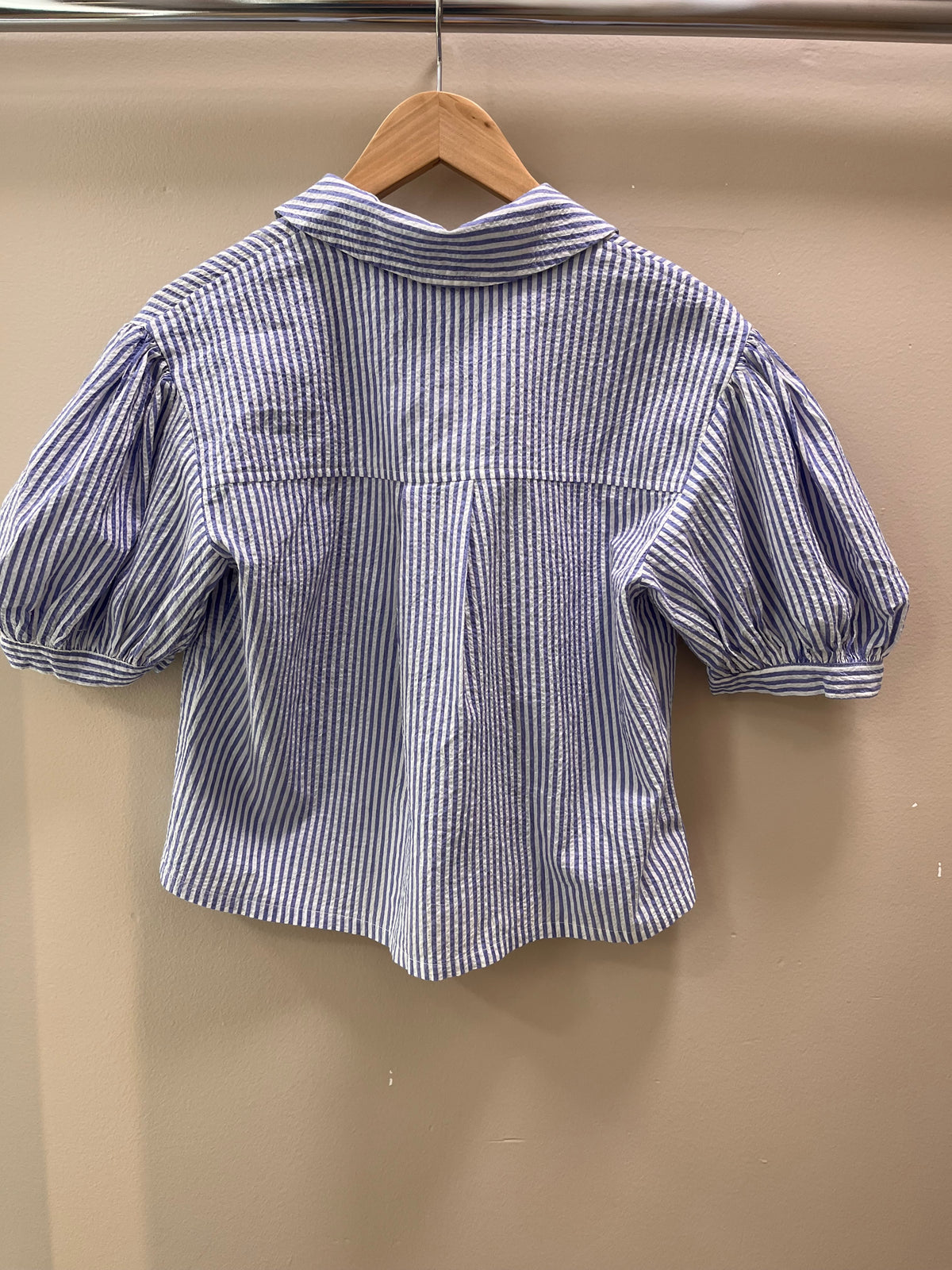 Stateside Womens Cotton Seersucker Blouse