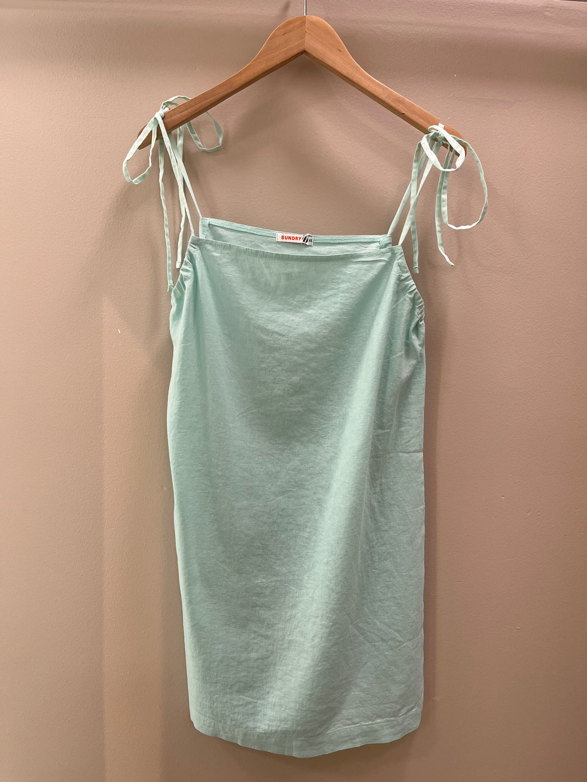 Sundry Strappy Dress- Sea Glass