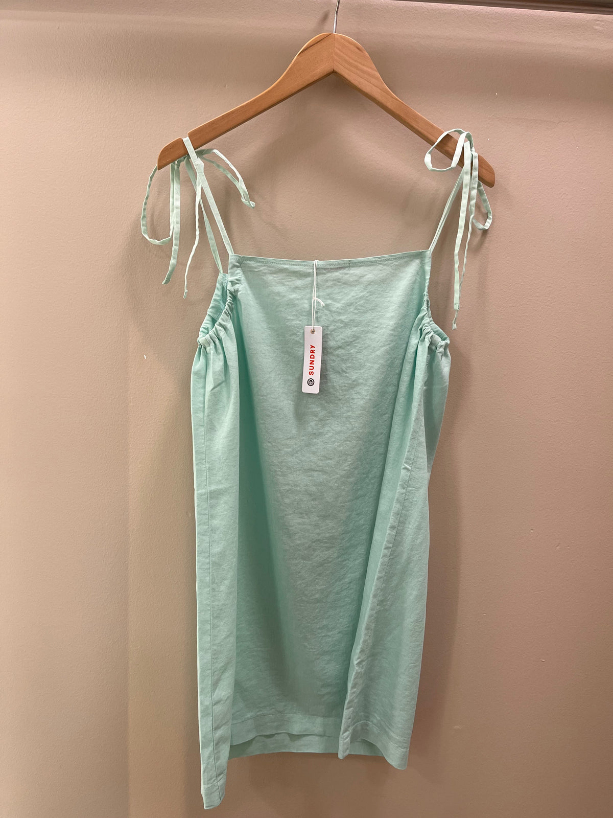 Sundry Strappy Dress- Sea Glass
