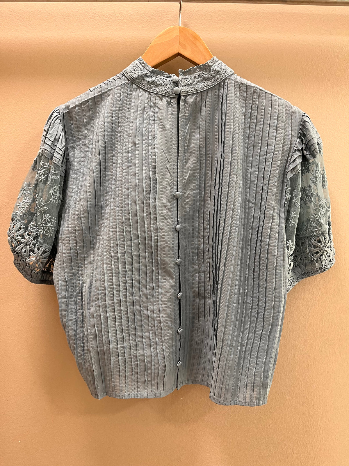 Love the Label Sheila Top- Blue Bird Dobby