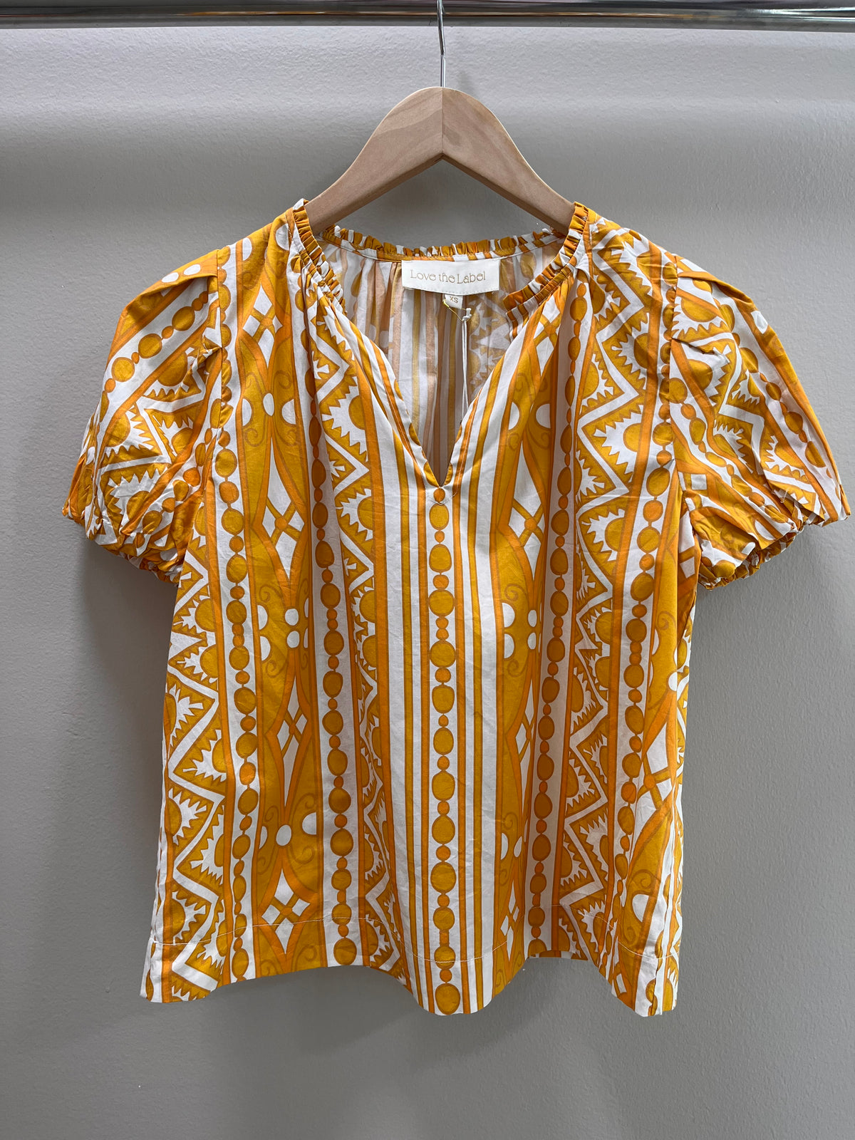 Love the Label Lia Top- Bowen Deco Print