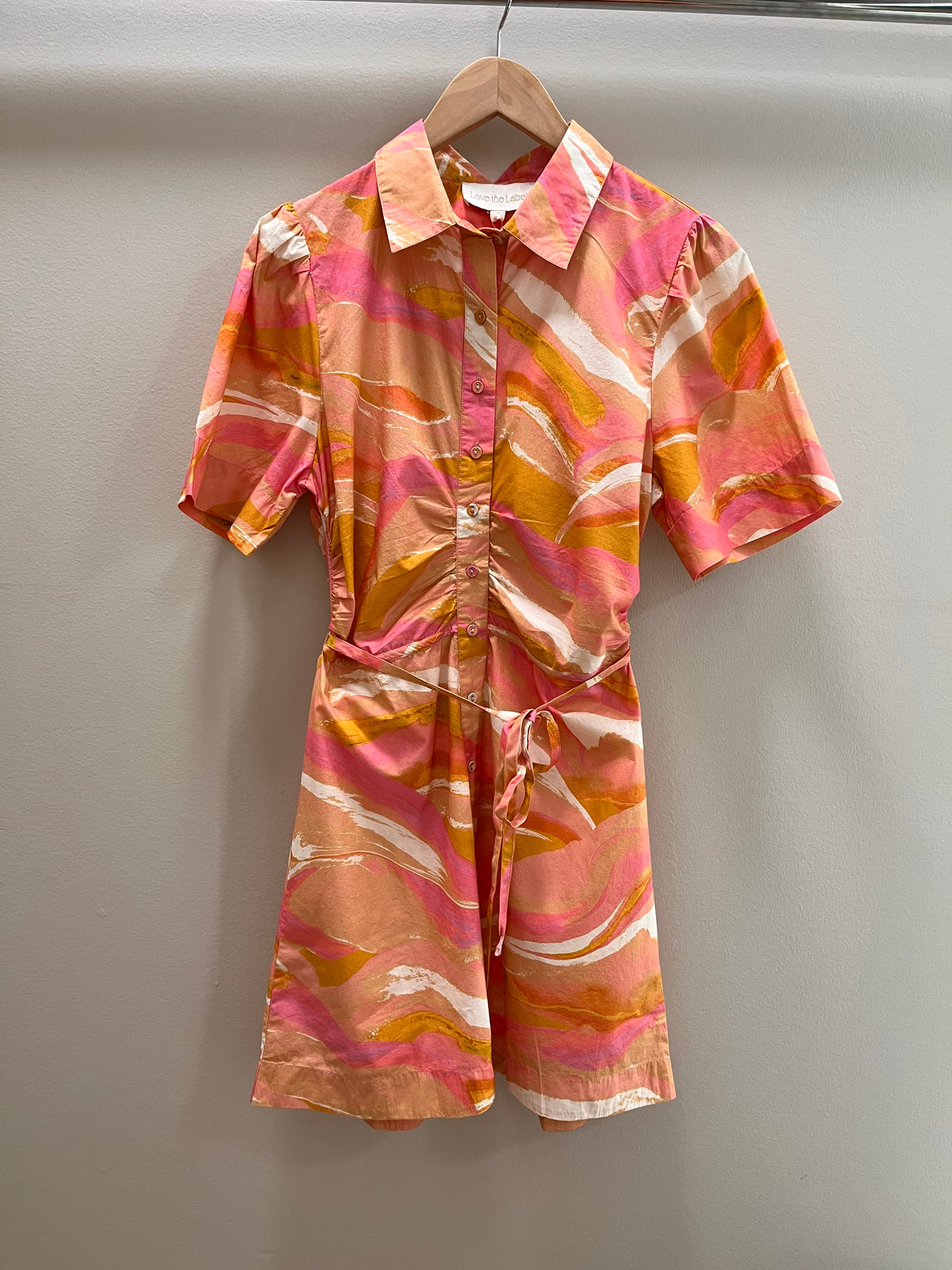 Love The Label Sylvan Mini Dress- Pink Reverie Print