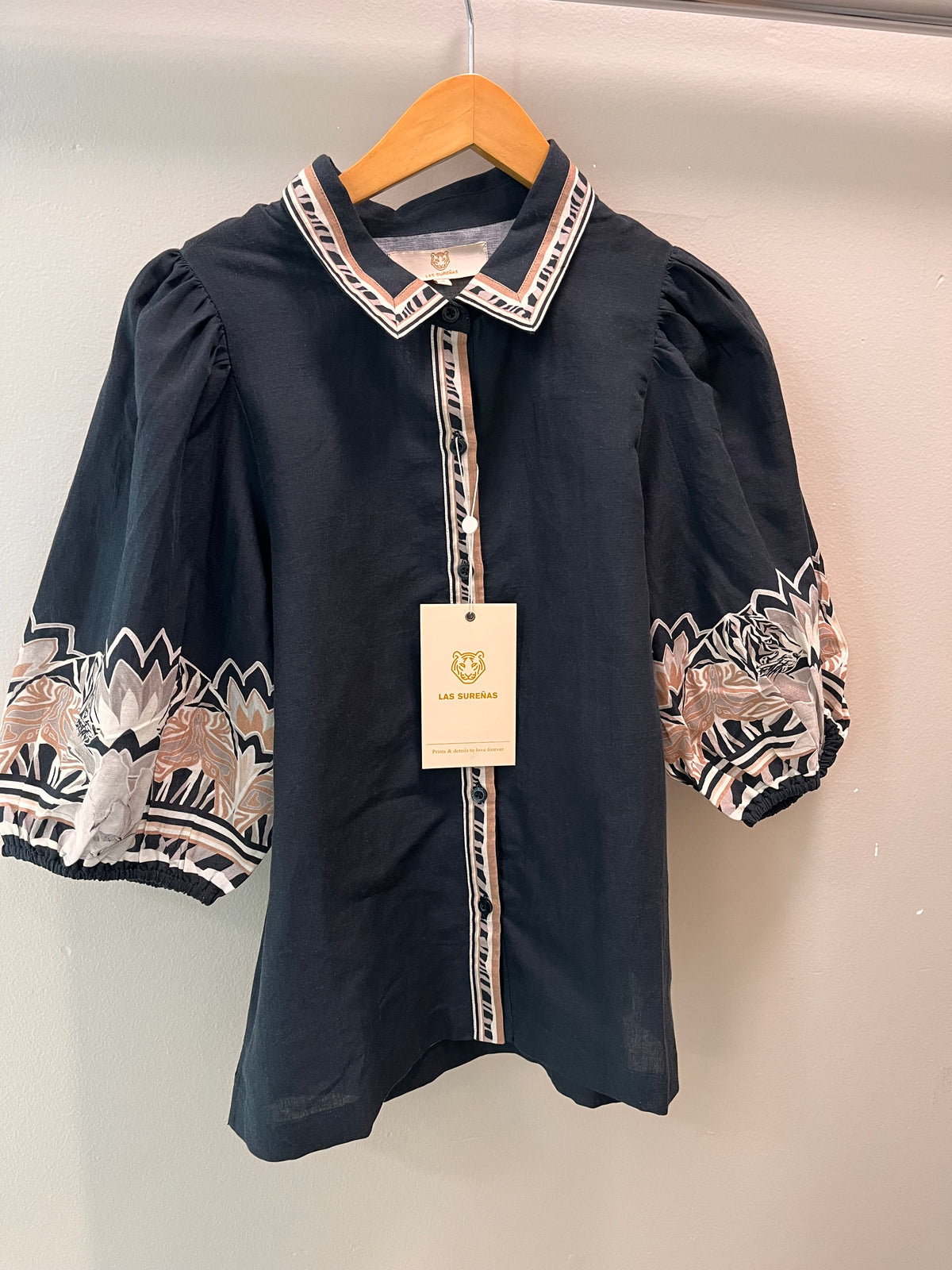 Las Surenas Balloon Shirt Lotus Tiger Eclipse