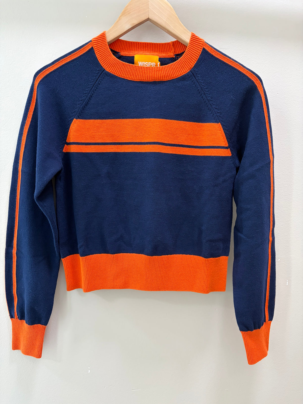 Brodie Danielle Stripe Crew- Patriot Navy