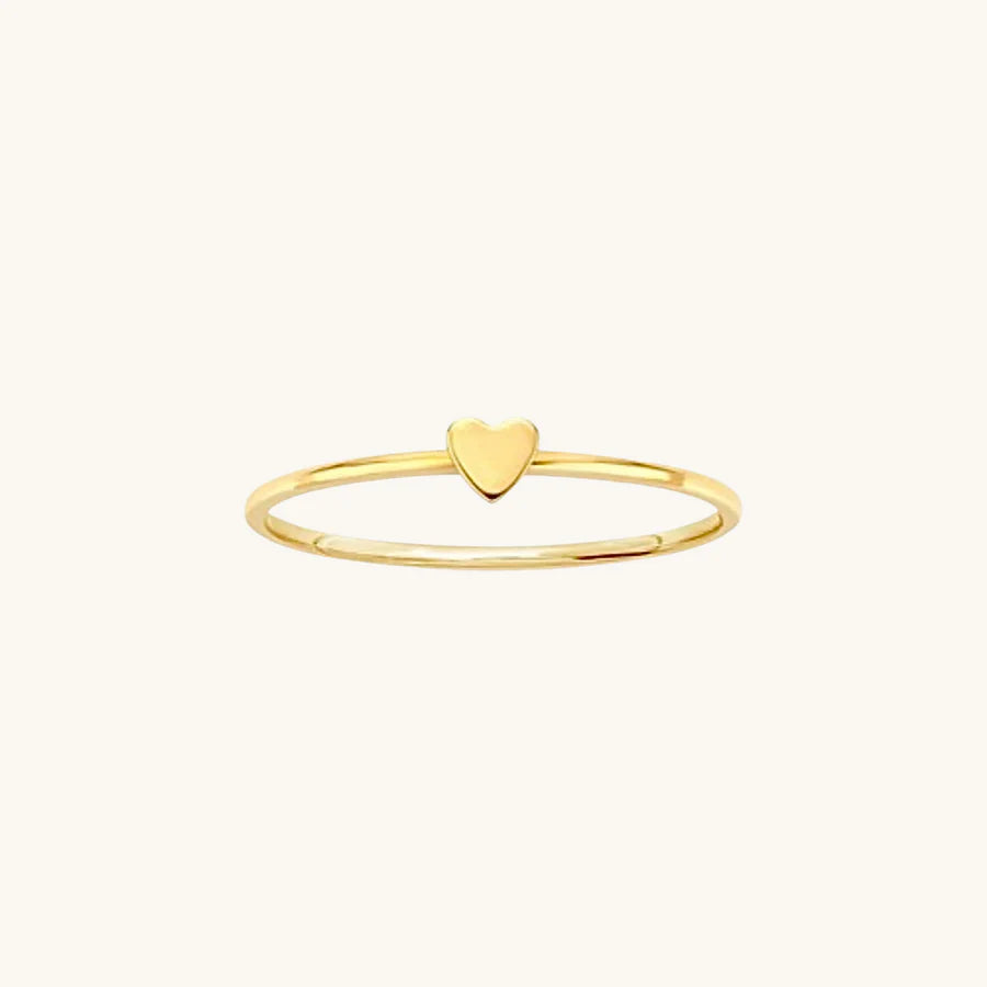 Nikki Smith Heart Gold Filled Stackable Ring