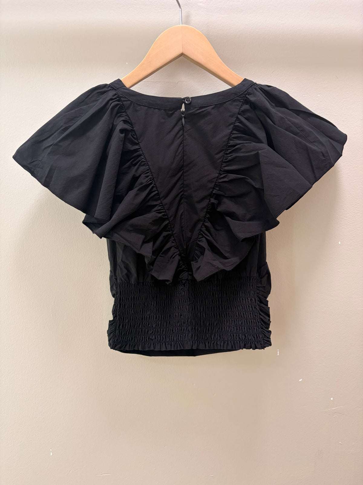 Young Fabulous & Broke Augie Ruffle Top - Black