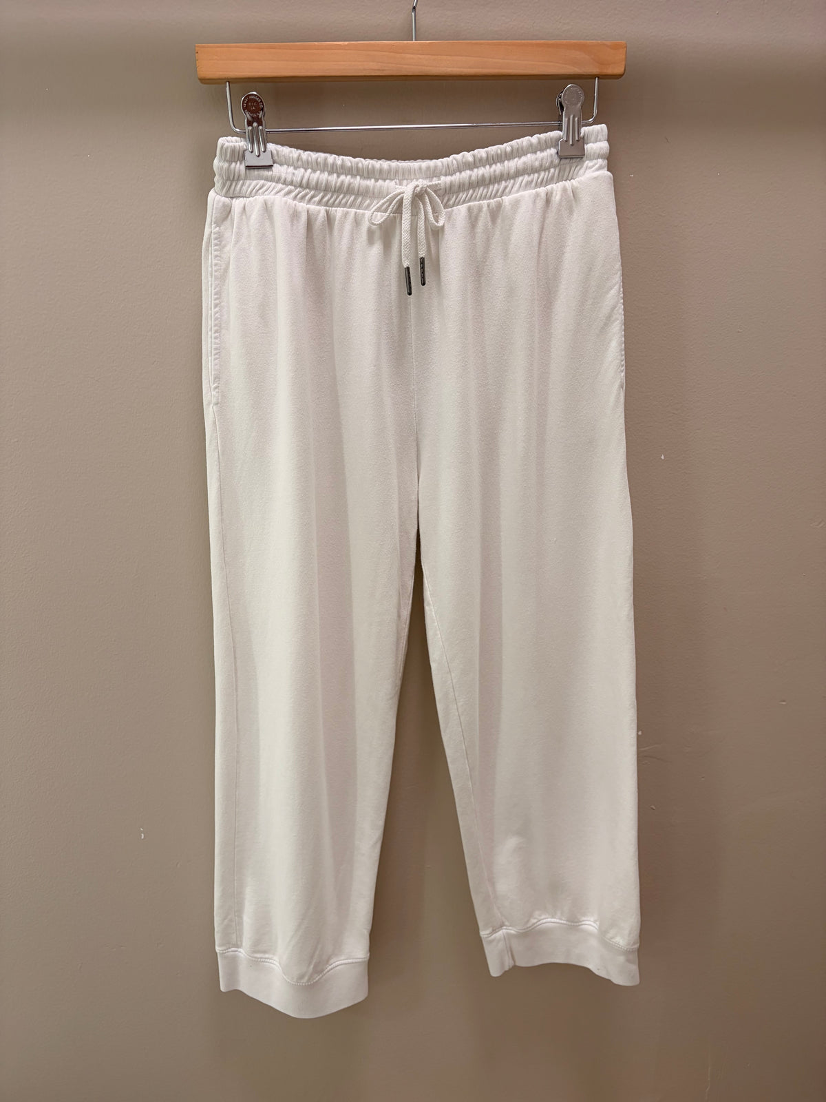 Mila Crop Jogger - White