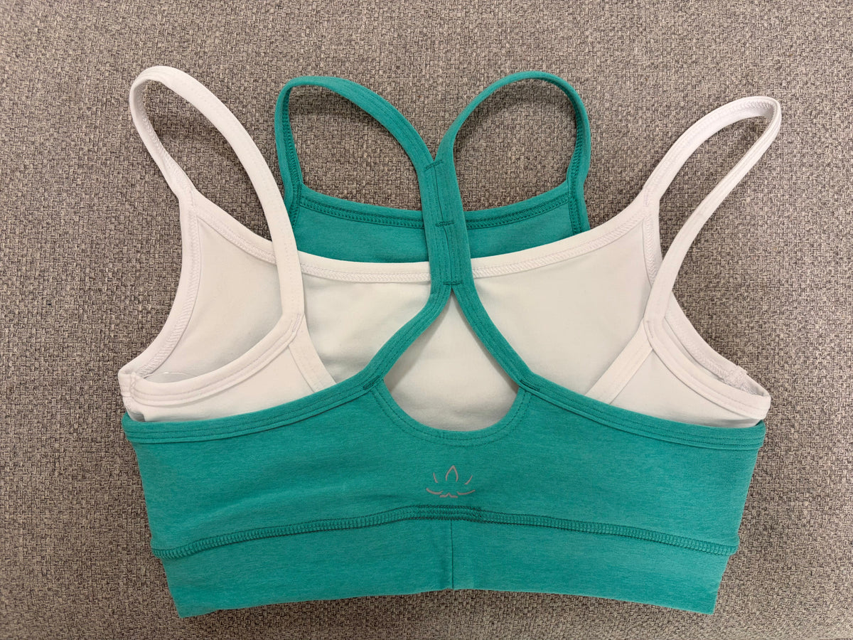 Beyond Yoga Spacedye Layered Long Line Bra- Caribbean Sea