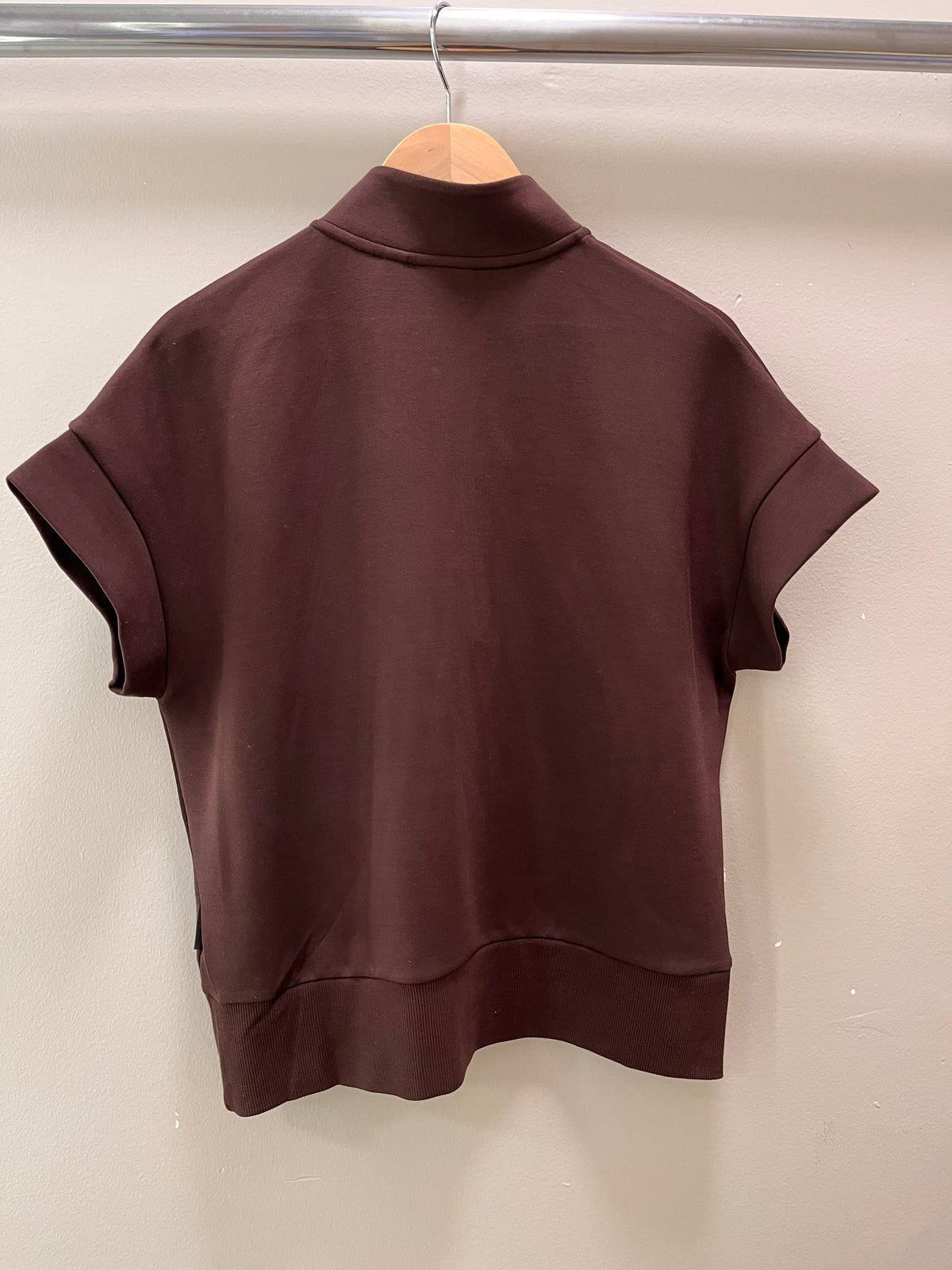 Varley Ritchie Short Sleeve Sweat - Coffee Bean