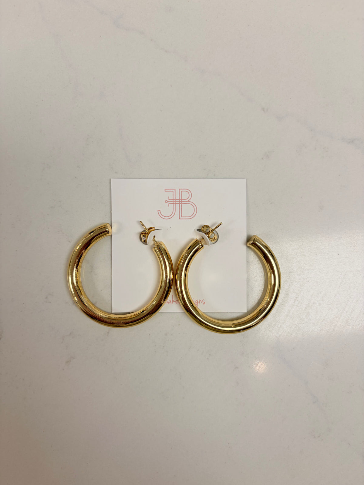 Jeny Baker Classic Thick Tube Hoops- Large
