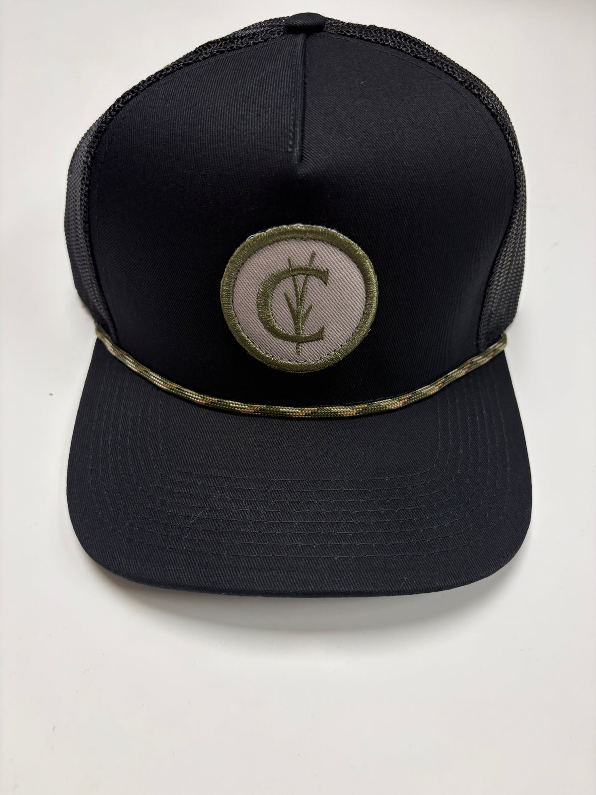 Criquet Twill Classic Trucker Hat- Black