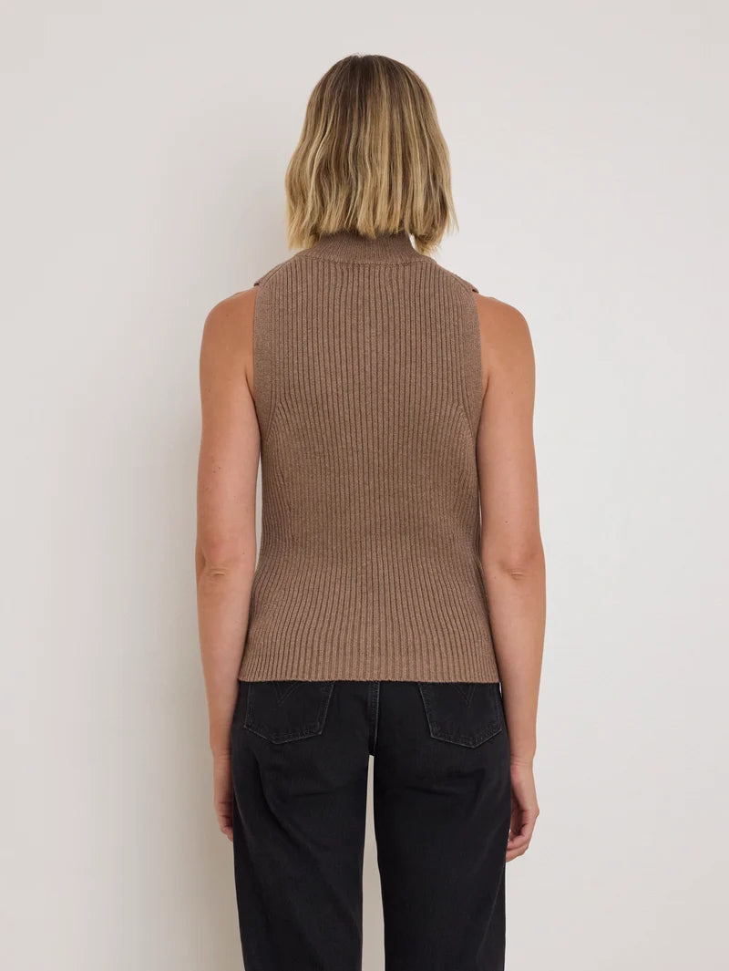 Nation Ltd. Ira Sweater Vest- Biscotti