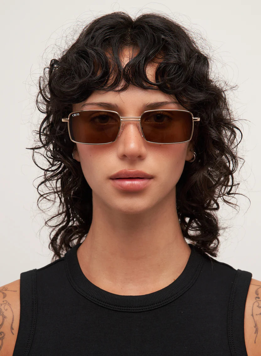 Otra Eyewear Ila Sunglasses - Gold / Brown