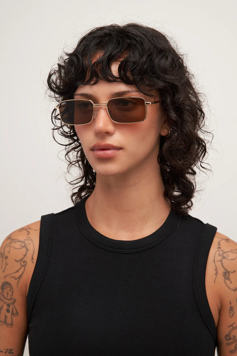 Otra Eyewear Ila Sunglasses - Gold / Brown