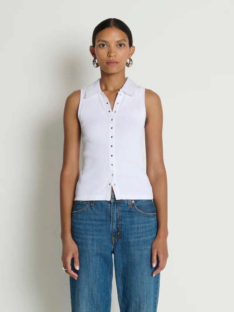 Nation Ltd. Jaylin Polo Top- White