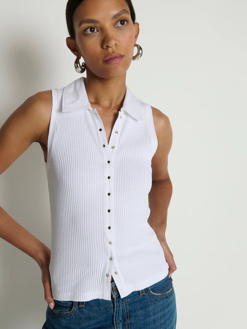 Nation Ltd. Jaylin Polo Top- White