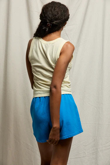 Perfect White Tee Khara Cotton Binded Tank - Custard