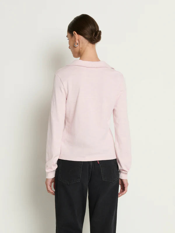 Nation Ltd. Kimberley Polo Tee- Blush