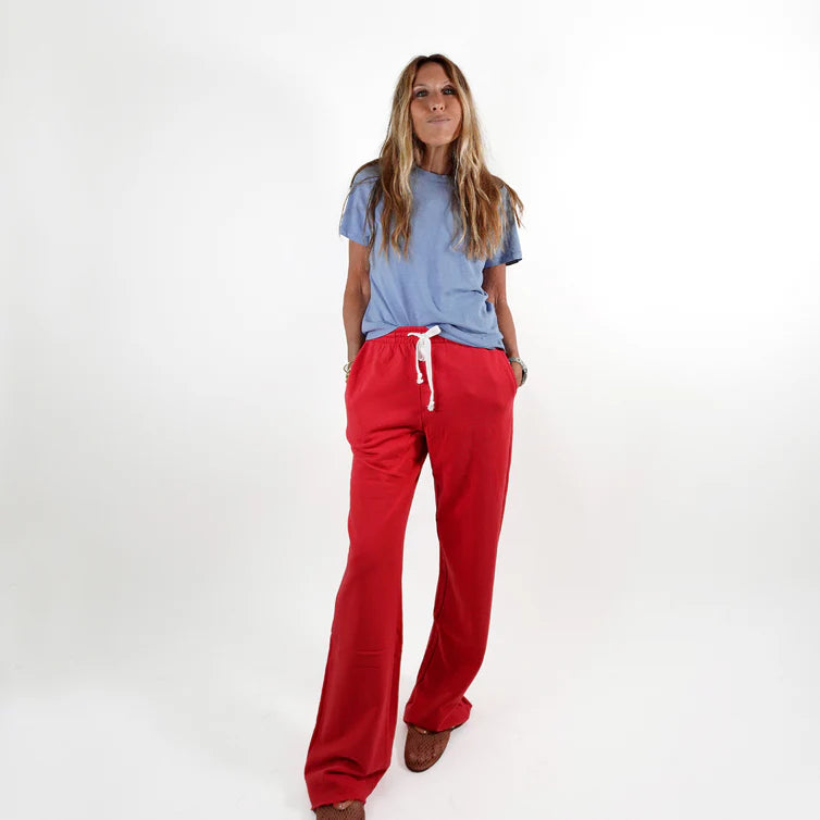 KERRI ROSENTHAL Slub Tee- Solvang Blue