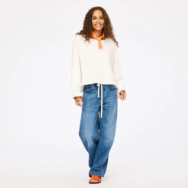 KERRI ROSENTHAL Studio Sweatshirt- Cloud