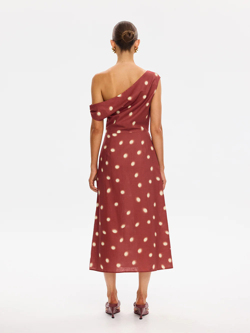 Kivari Saro Midi Dress- Brick