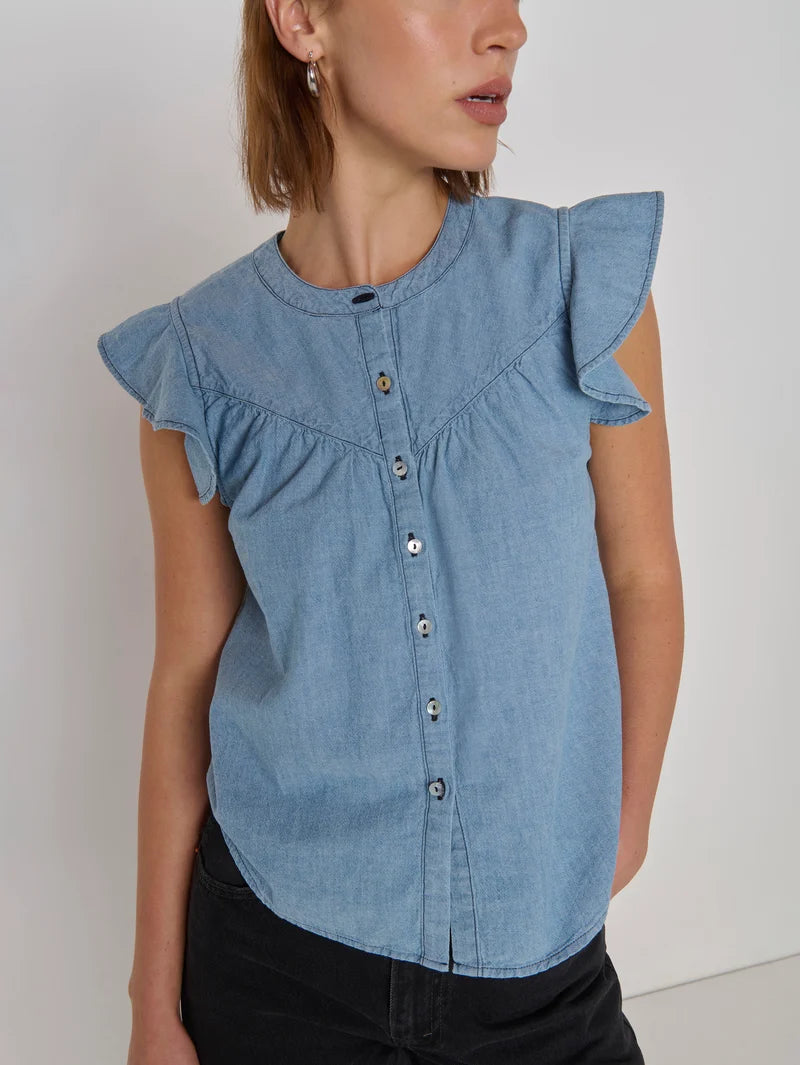 Nation Ltd Lindsey Blouse - Chambray