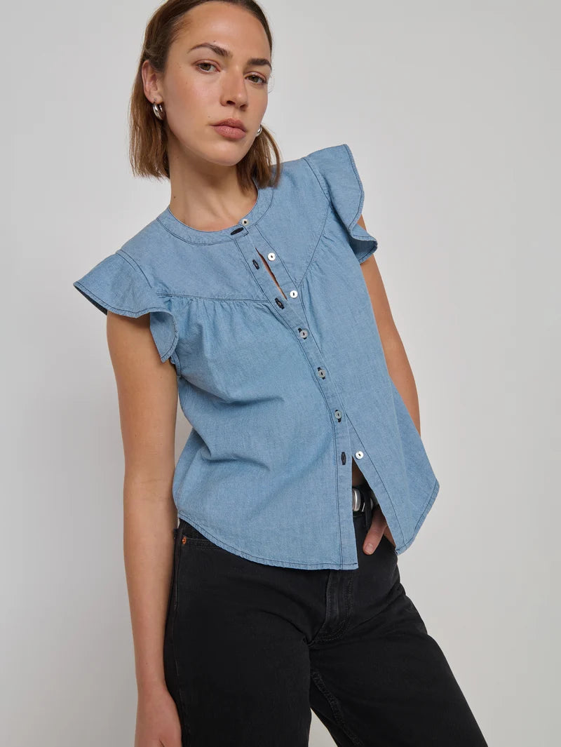 Nation Ltd Lindsey Blouse - Chambray