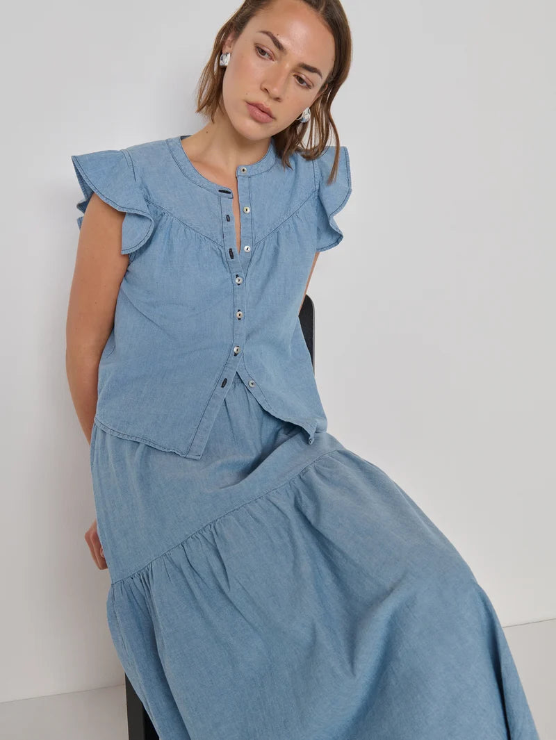 Nation Ltd Lindsey Blouse - Chambray