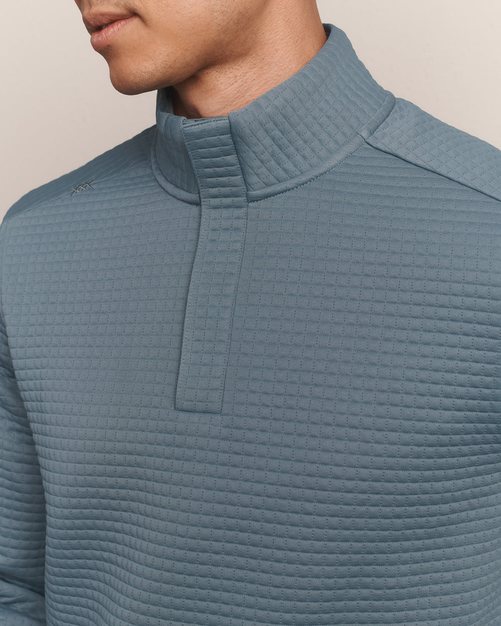 Rhone Apparel Landmark 1/4 Zip- Shadow Blue