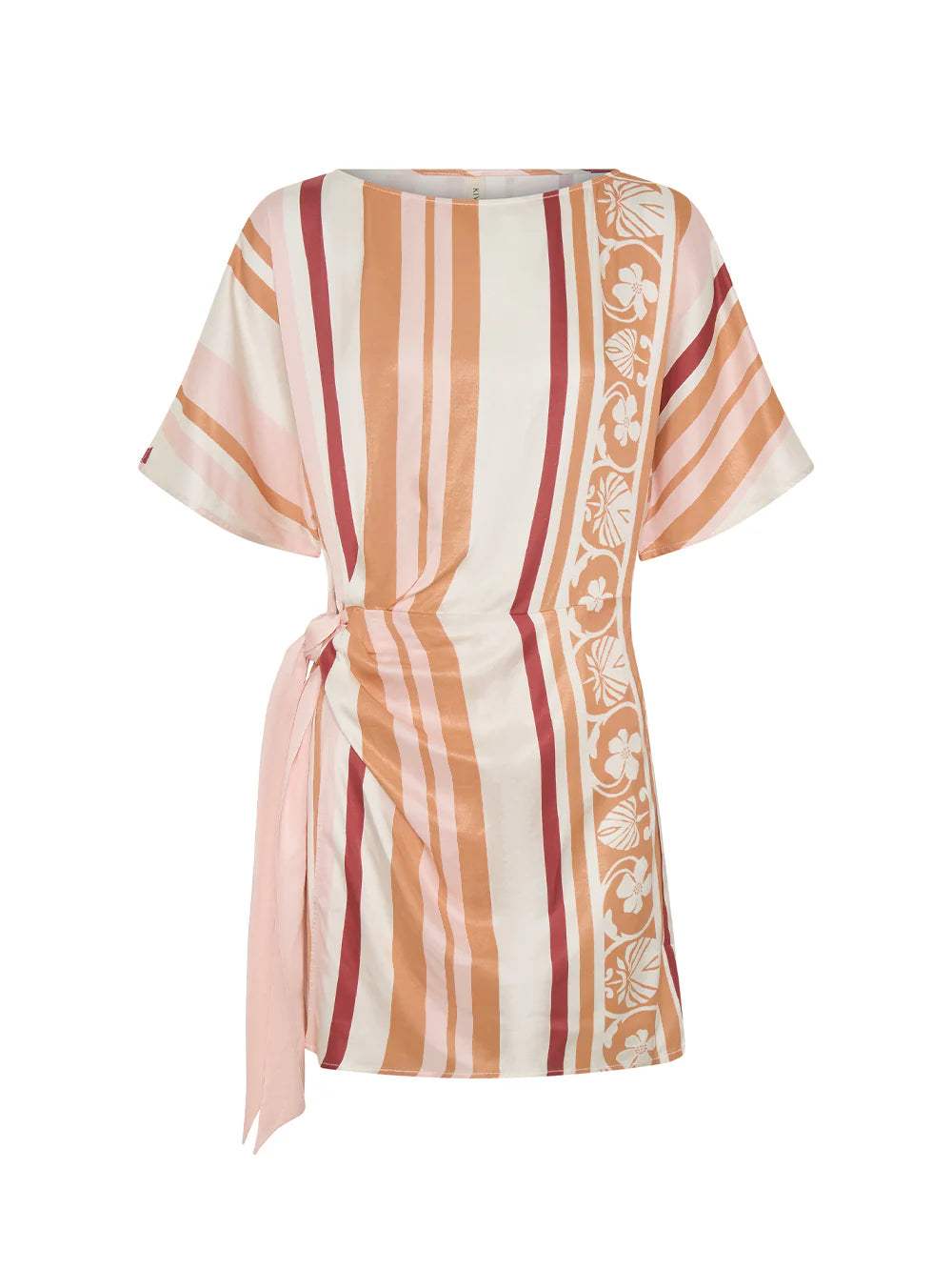 Kivari Lilia Mini Dress- Pink Brown