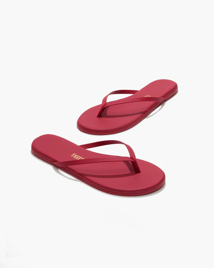 Tkees Lily Solids Flip-Flops - Red