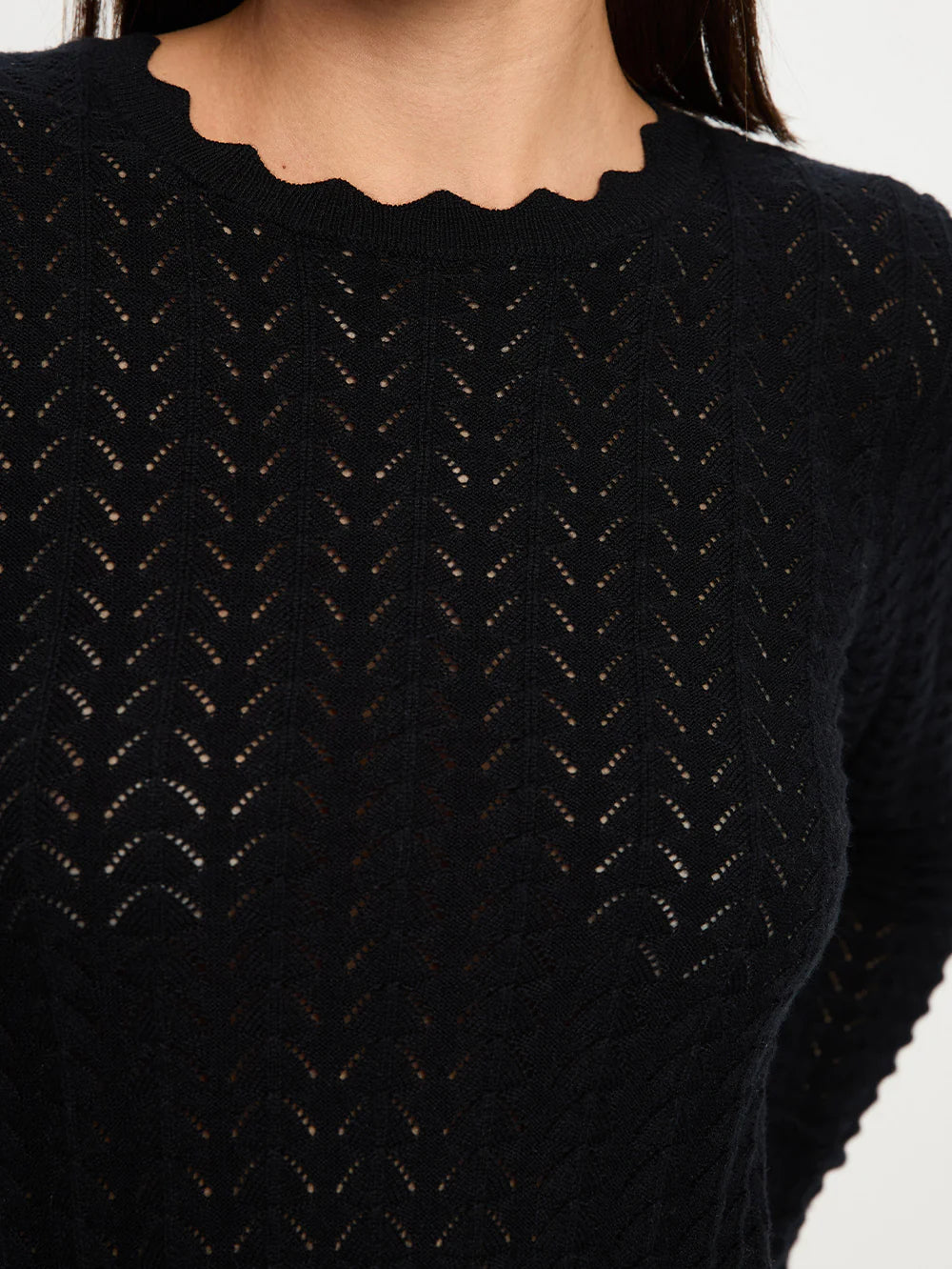 Kivari Logan Knit Top - Black