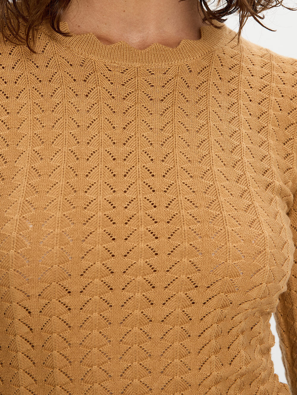 Kivari Logan Knit Top - Tan