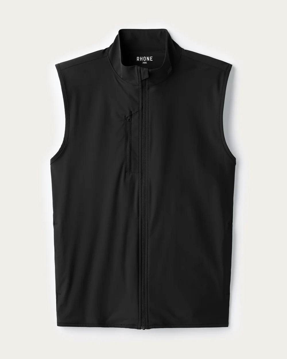 Rhone Apparel Long Game Vest- Pure Black