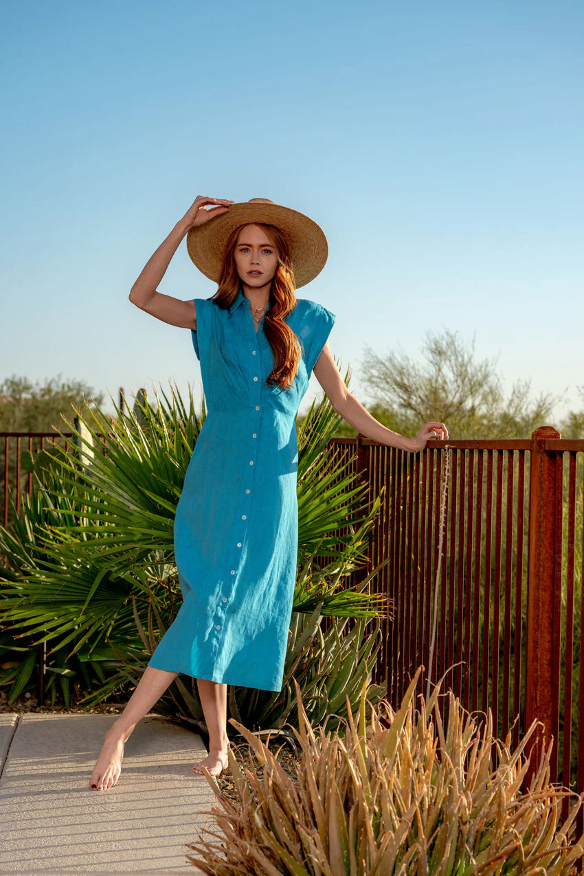 Love The Label Simmons Dress- Maui Blue