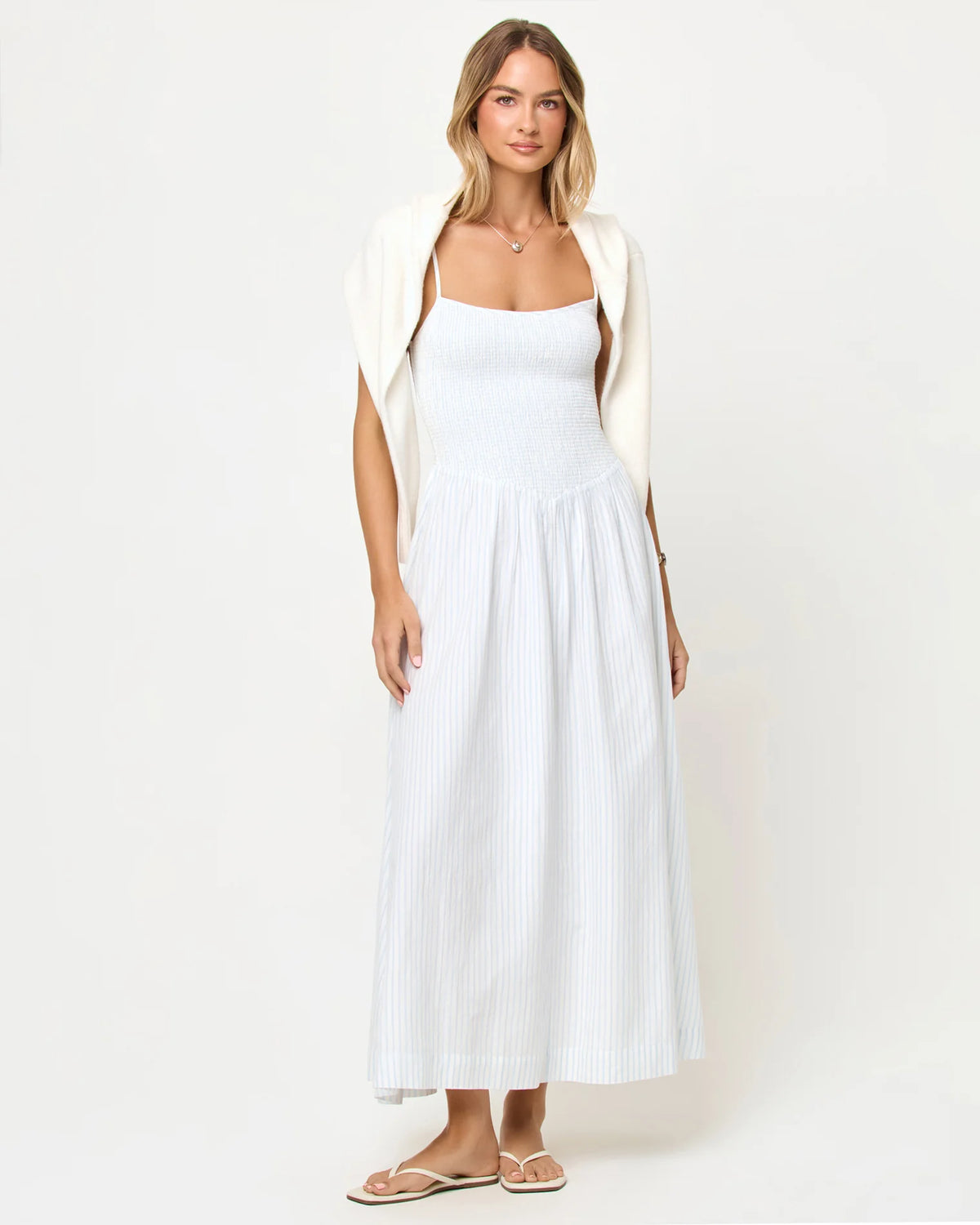 L*Space Misha Dress- Pebble Blue Stripe