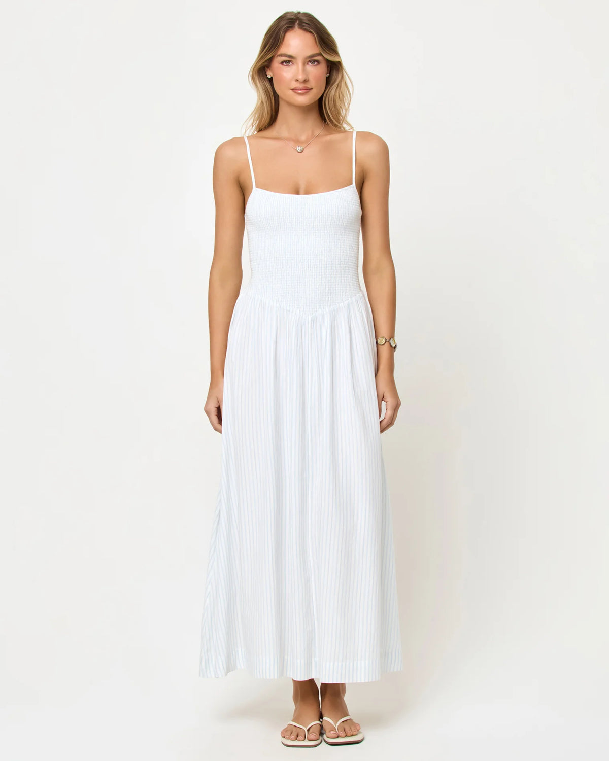 L*Space Misha Dress- Pebble Blue Stripe