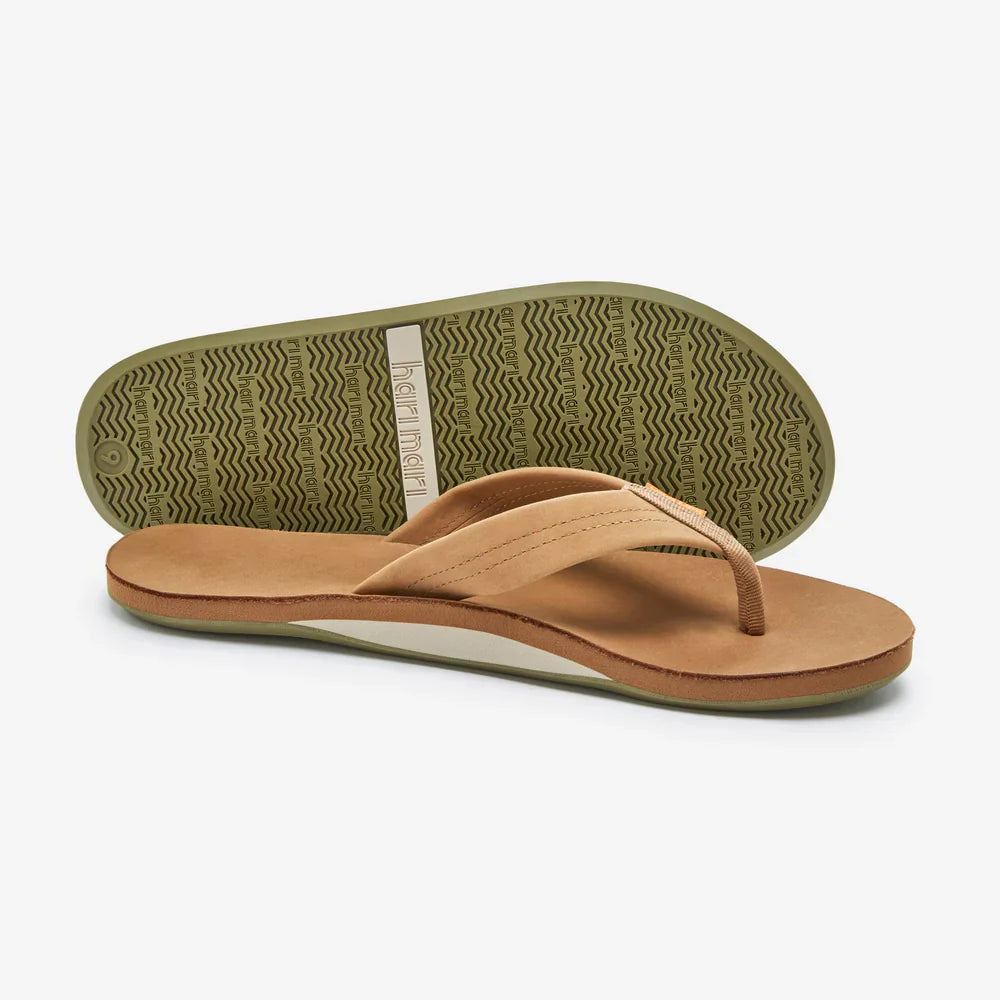 Hari Mari Fields Flip Flop - Tan/ Olive