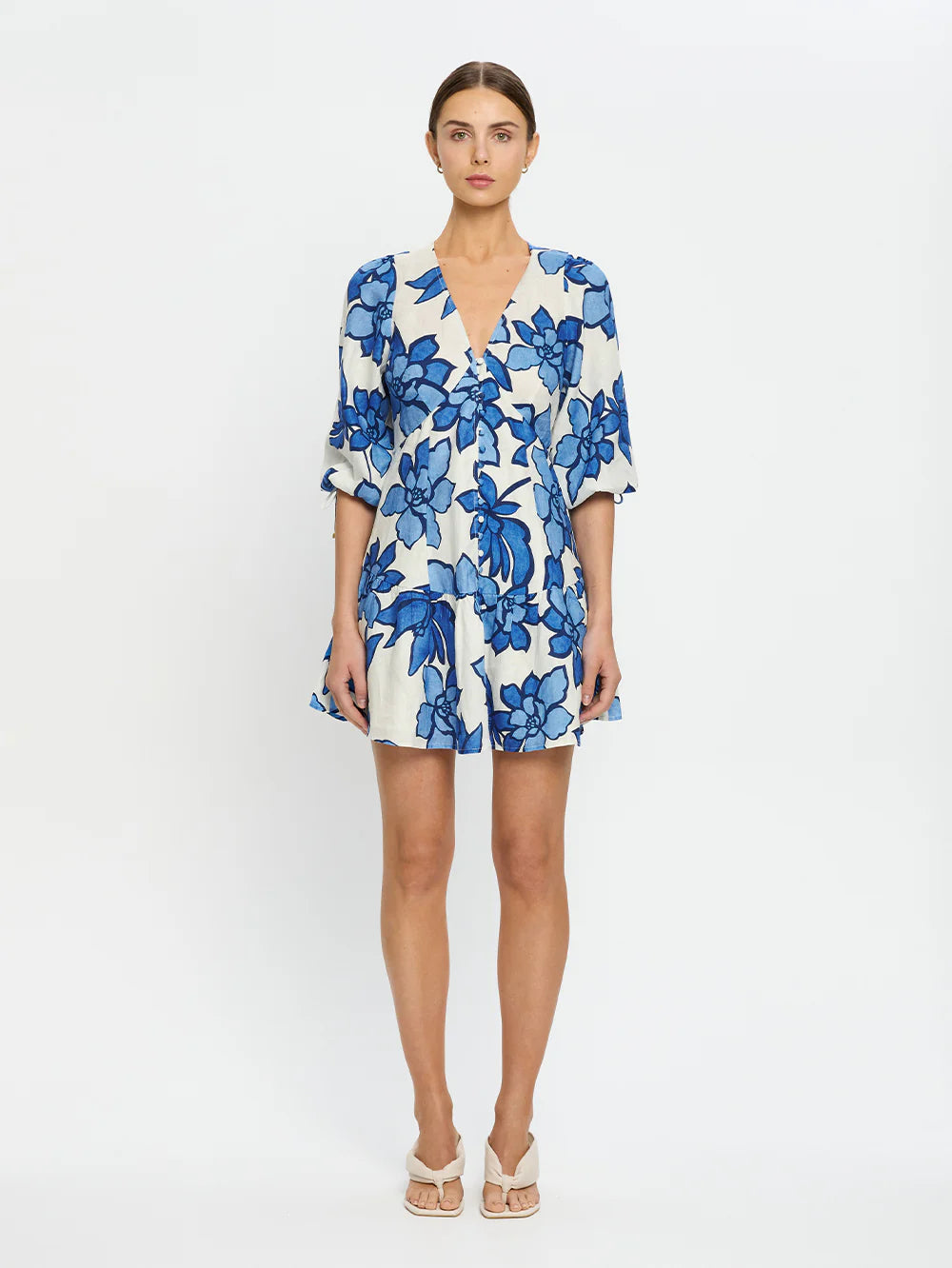 Kivari Sleeved Mini Dress- Marnie