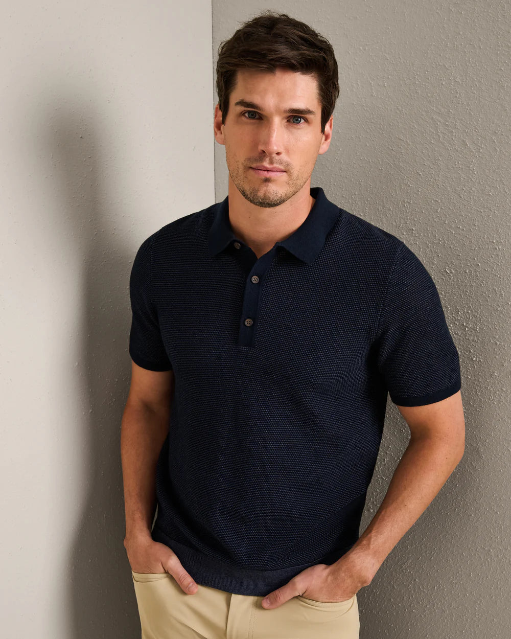 Rhone Mercer Knit Polo -- True Navy Rhone Mercer Knit Polo -- True Navy