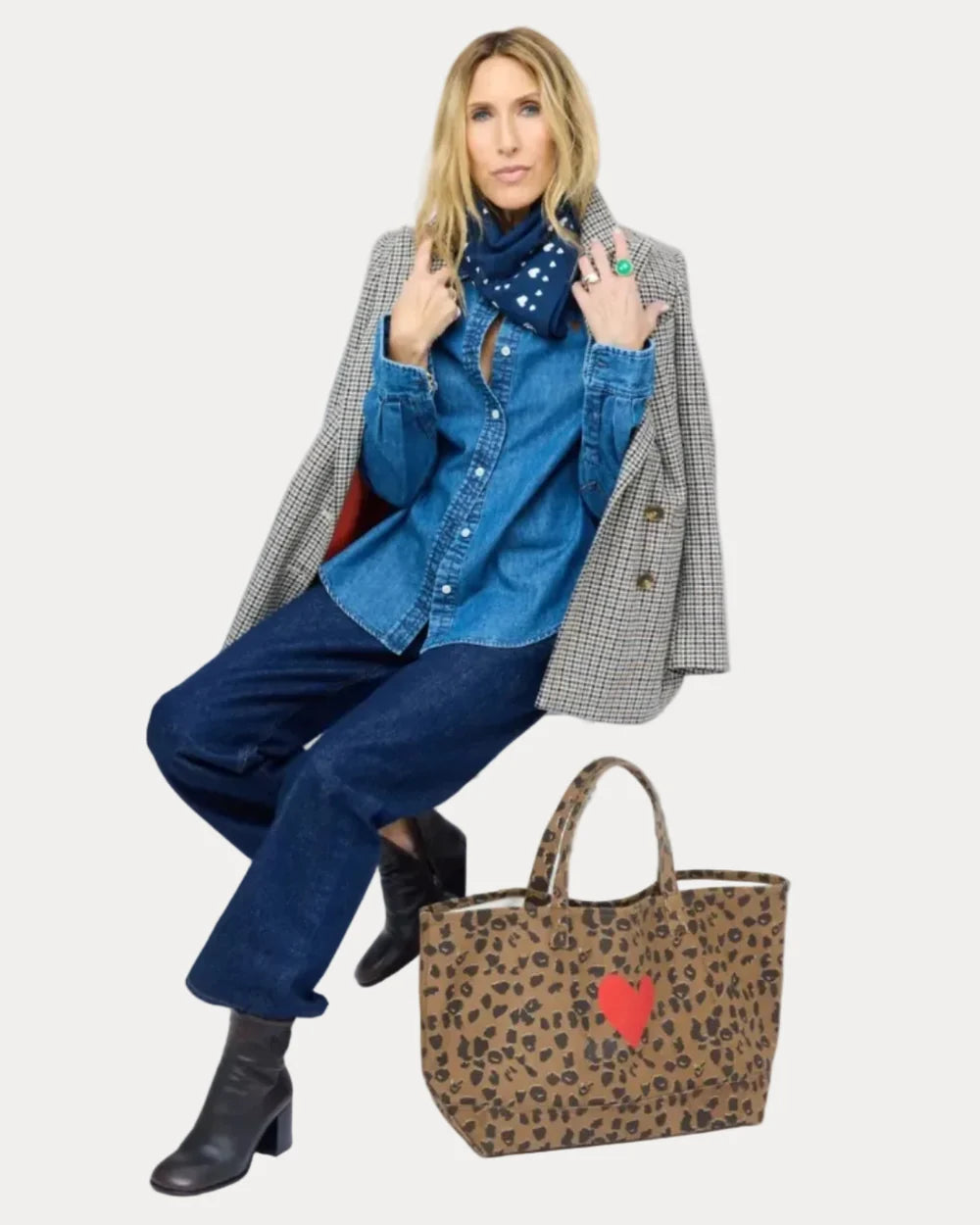 KERRI ROSENTHAL Nomad Tote- Multi- Cheetah