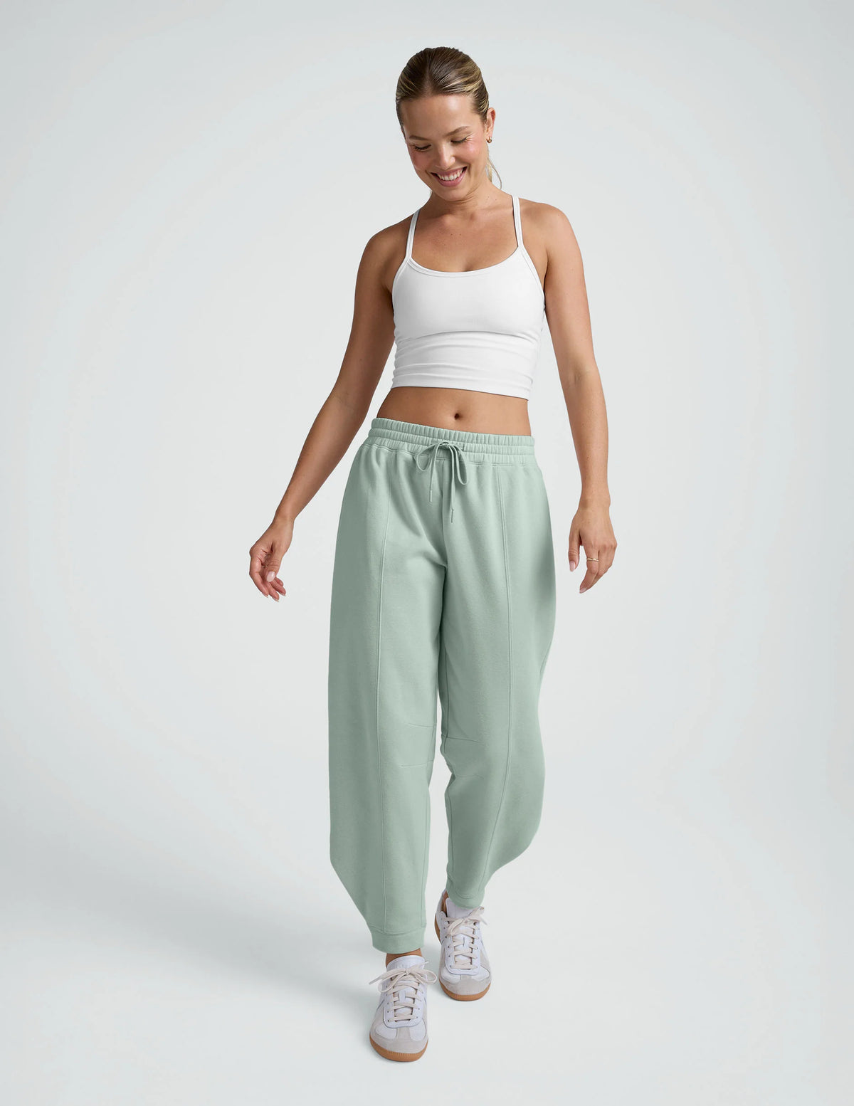 Beyond Yoga LuxeFleece Barrel Sweatpant - Pale Blue