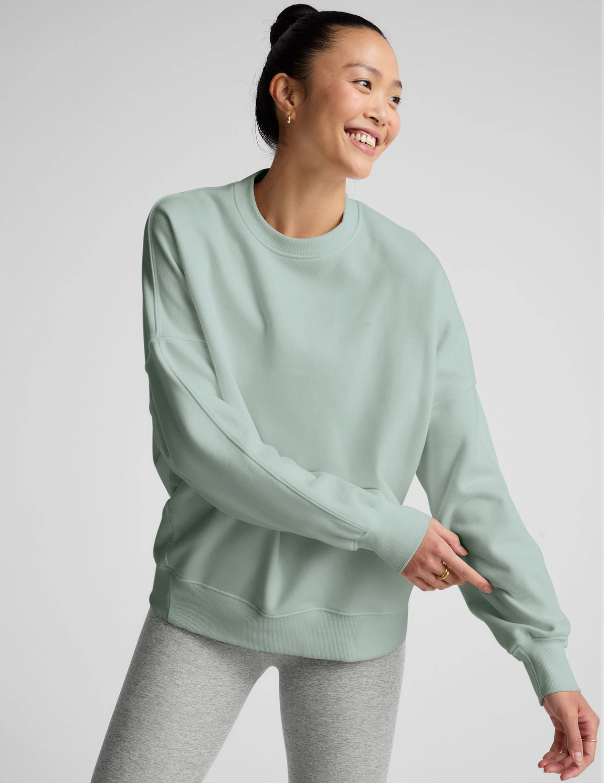 Beyond Yoga LuxeFleece Oversized Sweatshirt - Pale Blue