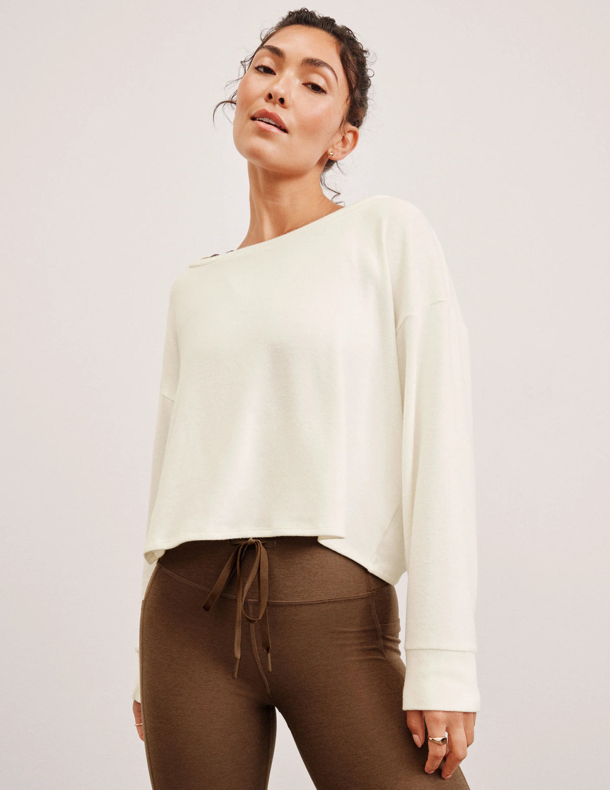 Beyond Yoga Let Loose Pullover - Fresh Snow