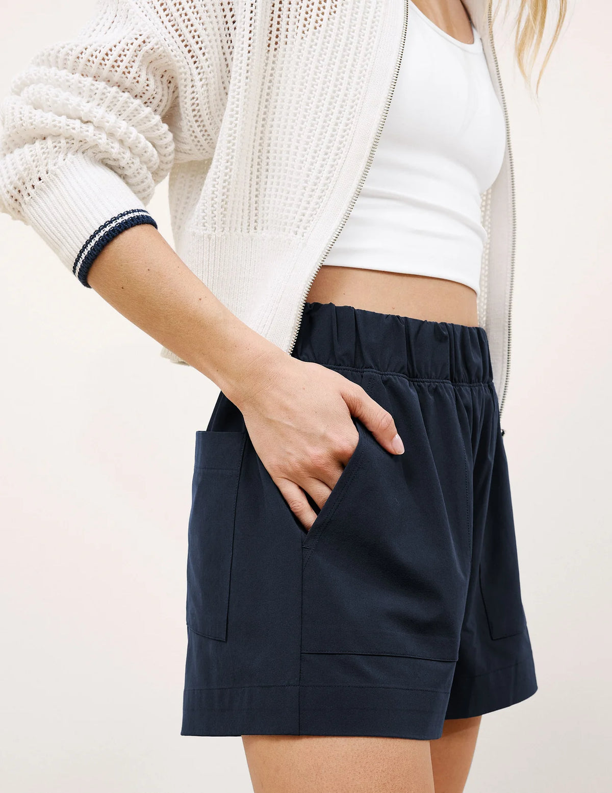 Beyond Yoga Easy 3" Short- Nocturnal Navy