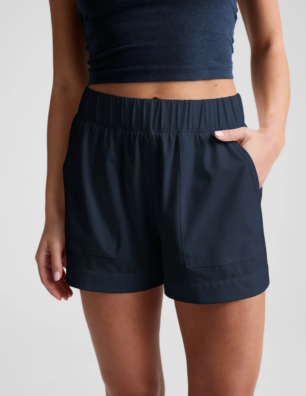Beyond Yoga Easy 3" Short- Nocturnal Navy