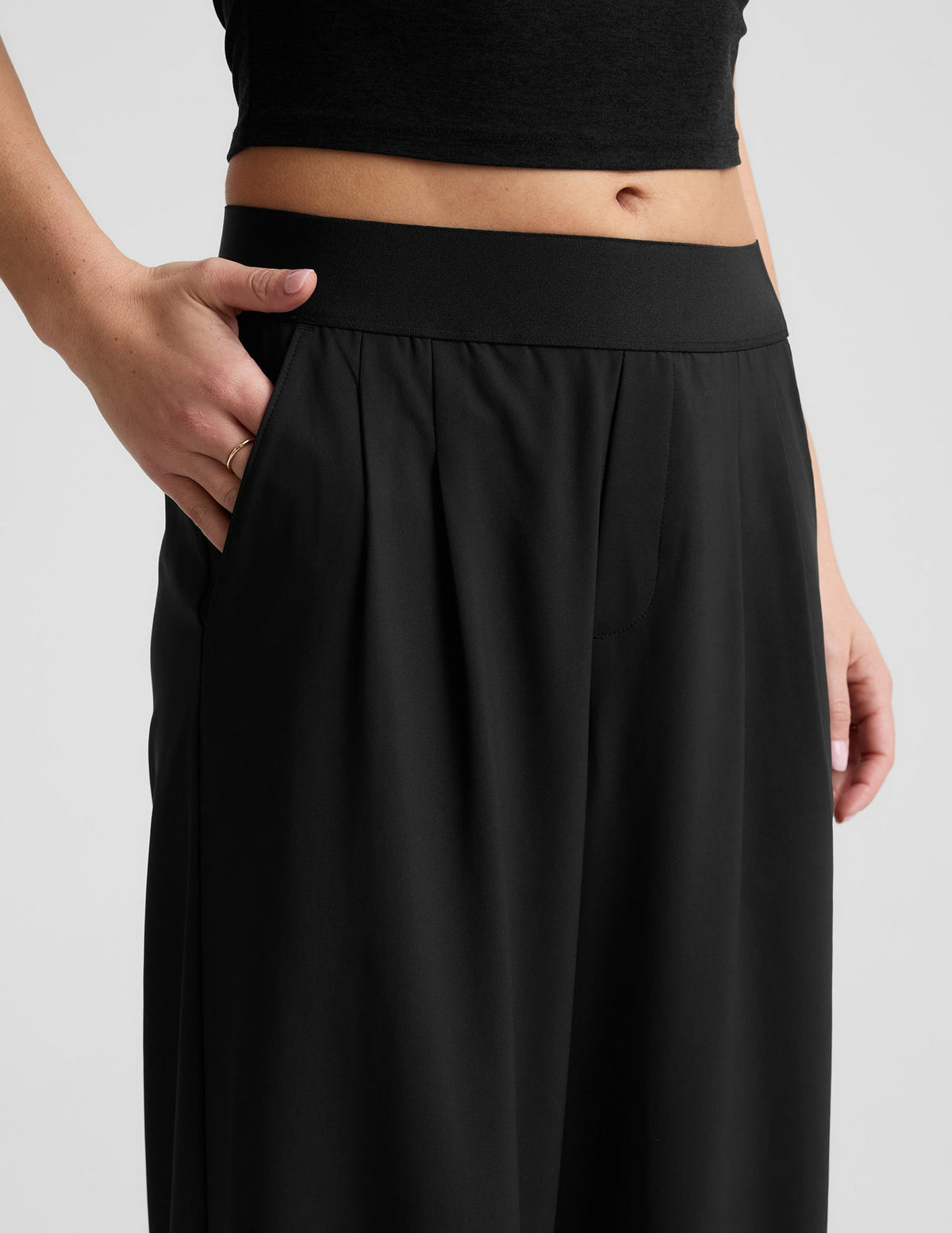 Beyond Yoga Elasticated Trouser Pant 31" - Black