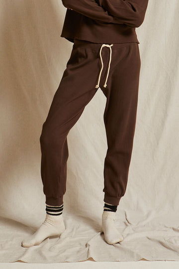 Perfect White Tee The Nash Waffle Jogger - Cafe