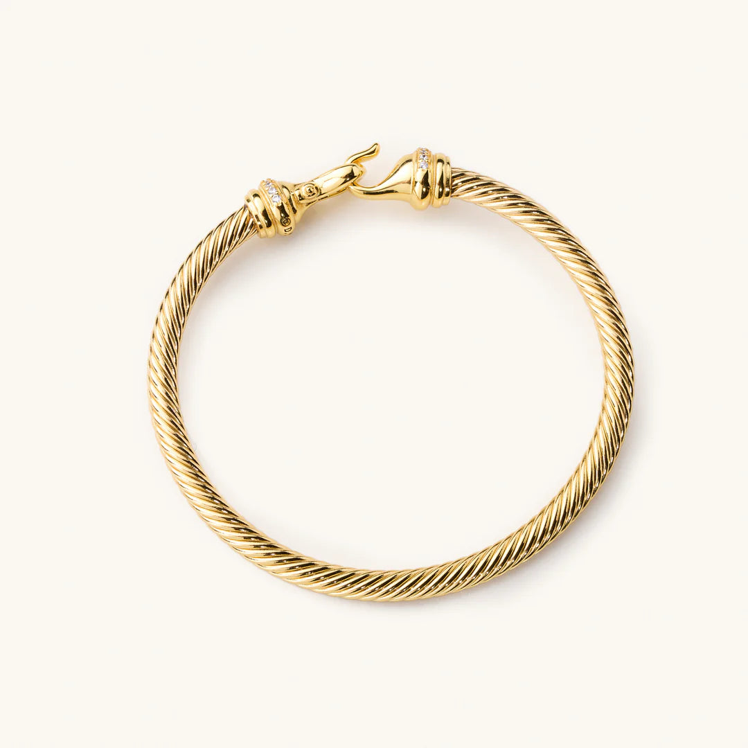 Nikki Smith Arria Gold Latch Bangle