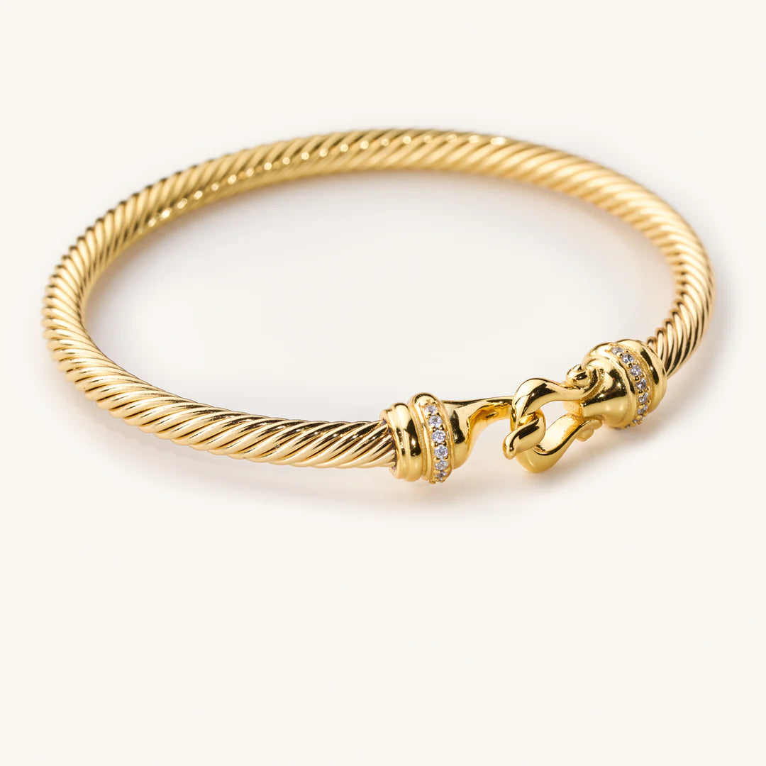 Nikki Smith Arria Gold Latch Bangle